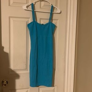 Women’s mini blue dress